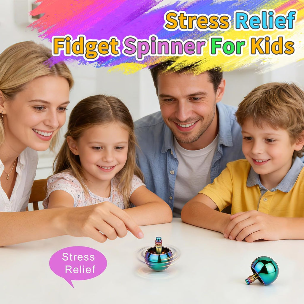 Coolden Fidget Spinner Metal Fidget Toys Flip over Hand Spinner Leise 3-5Min Hochwertig anti Stress Spielzeug Cool Desktop EDC Hand Kreisel Stressabbau Spielzeug Geschenk Für Kinder Erwachsene Bunt