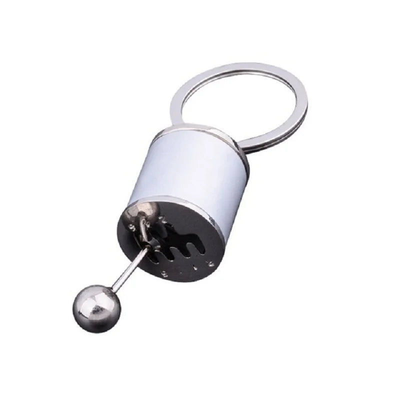 Metal Keyring Creative Car Shifter Keychain Six-Speed Gear Stick Knob Gearbox Model Key Antistress Adults New Fidget Toys