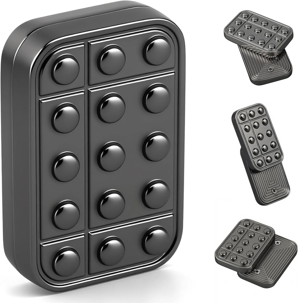Fidget-Slider-Spielzeug Für Erwachsene, Magnetisches Fidget-Spielzeug Aus Metall, Klicker, Schreibtisch-Poker, Push-Karte, Edc-Schreibtisch, Büro, Haptische Münze, Männer