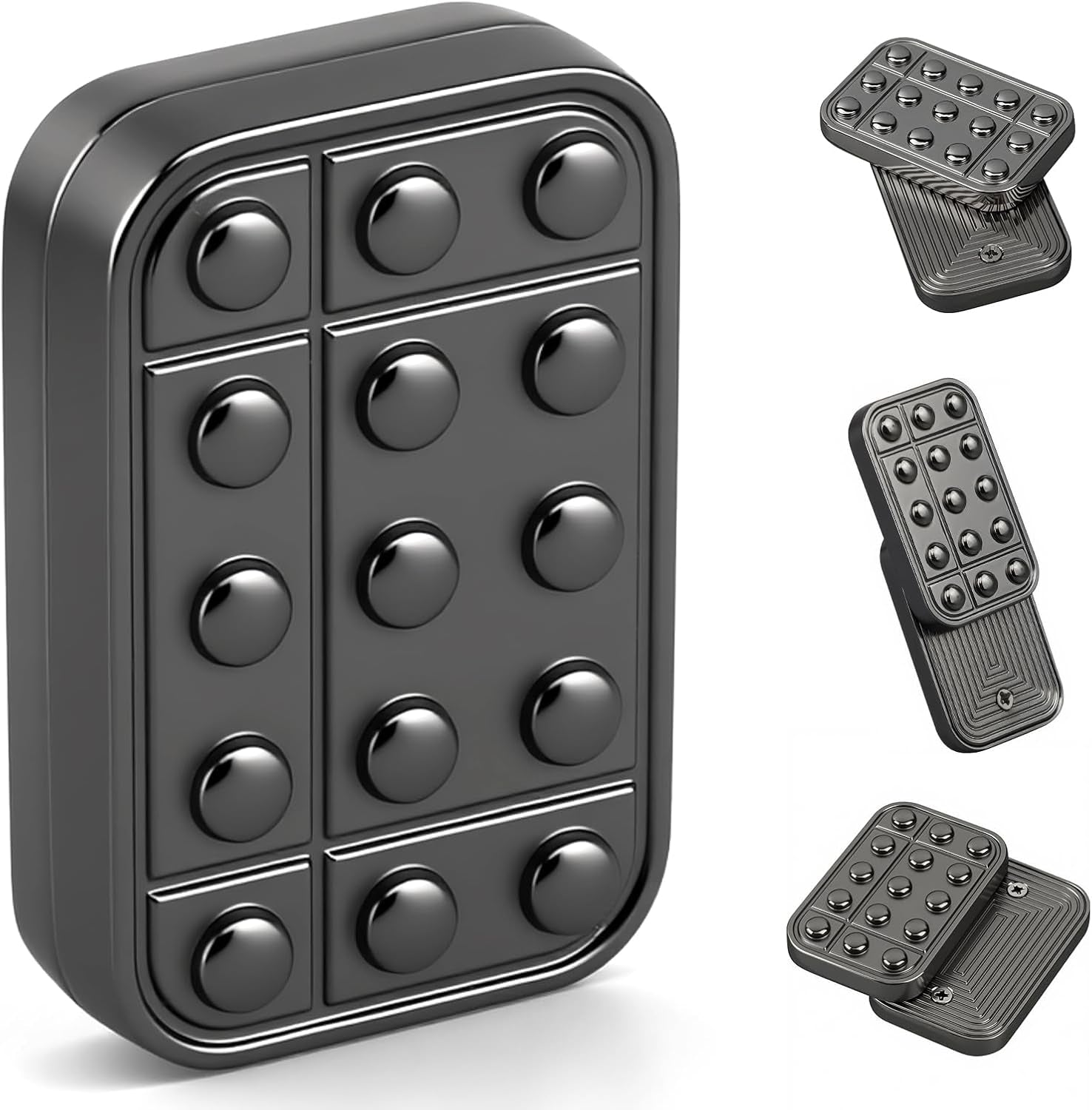 Fidget-Slider-Spielzeug Für Erwachsene, Magnetisches Fidget-Spielzeug Aus Metall, Klicker, Schreibtisch-Poker, Push-Karte, Edc-Schreibtisch, Büro, Haptische Münze, Männer