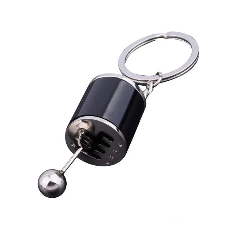 Metal Keyring Creative Car Shifter Keychain Six-Speed Gear Stick Knob Gearbox Model Key Antistress Adults New Fidget Toys