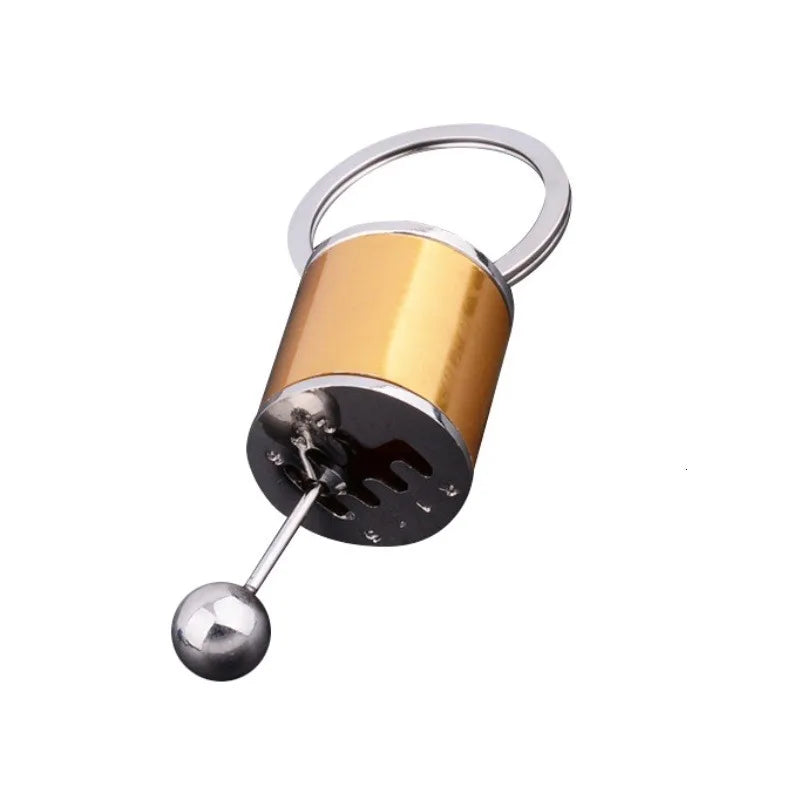 Metal Keyring Creative Car Shifter Keychain Six-Speed Gear Stick Knob Gearbox Model Key Antistress Adults New Fidget Toys