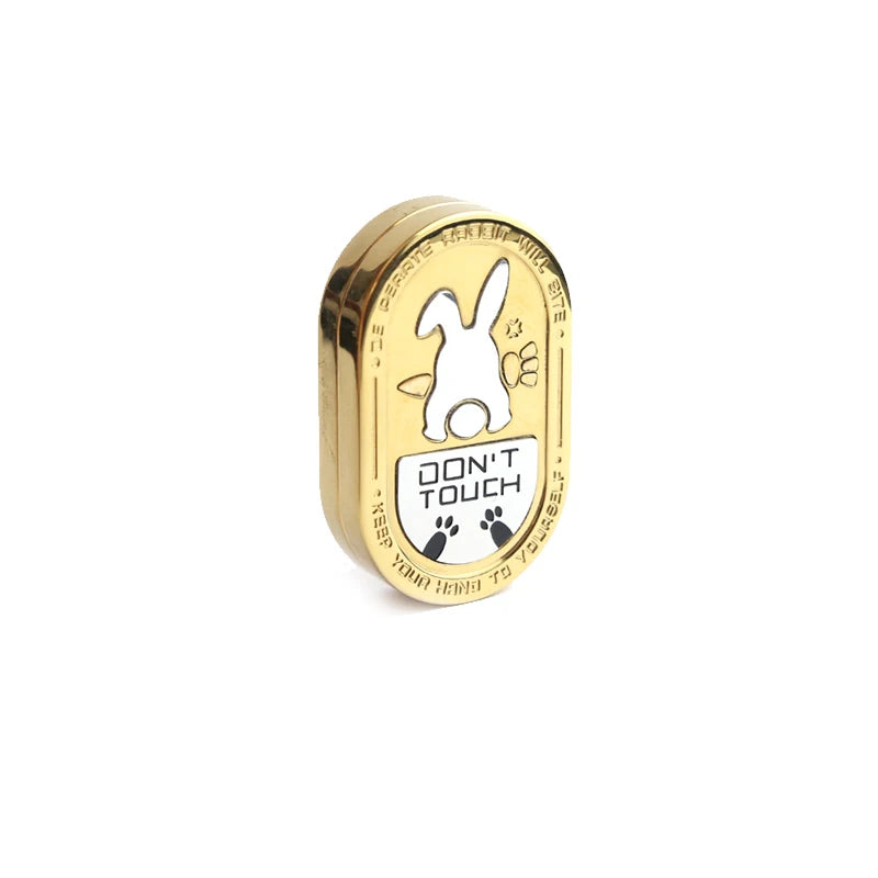 Metal EDC Fidget Slider with Cartoon Rabbit Pattern, Adult Portable Stress Relief Toy for ADHD and Anti-Anxiety, Gifts for Men