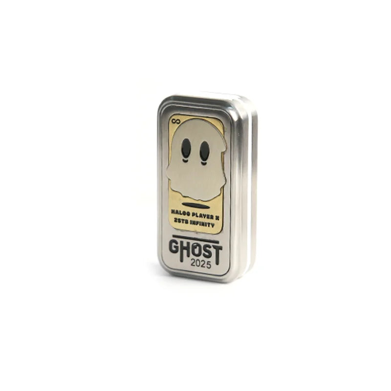 Ghost EDC Fidget Slider Stainless Steel Three-Layer Mechanical Pressure-Reducing Toy ADHD Anxiety Relief Fidget Toy Adults Gifts