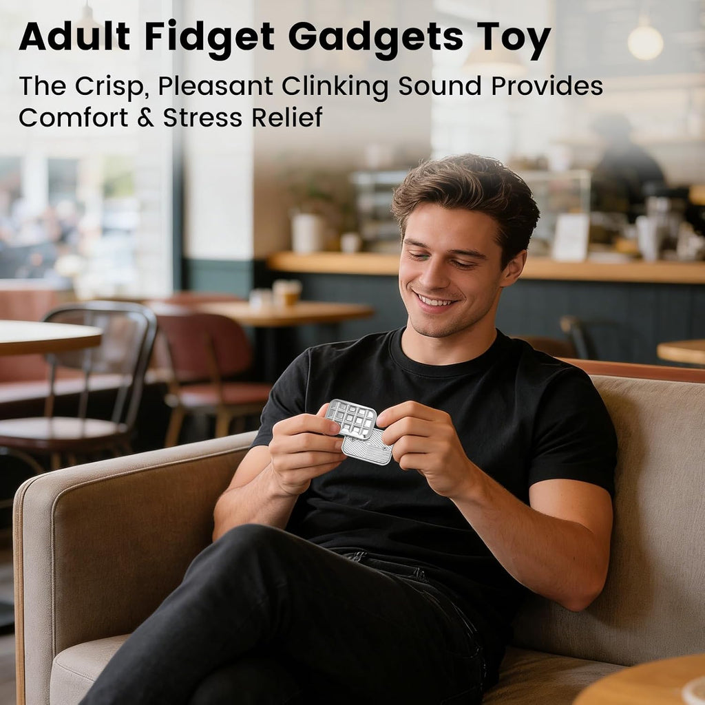 Fidget Slider Erwachsene Metall Spielzeug, Magnet Fidget-Spielzeug Adults, Anti-Stress Sensorik EDC Schreibtischspielzeug Zum Stressabbau & Fokus, Dekompression Fingerspielzeug Geschenk (1)